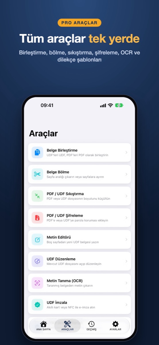 UDF Dönüştürücü: Tools